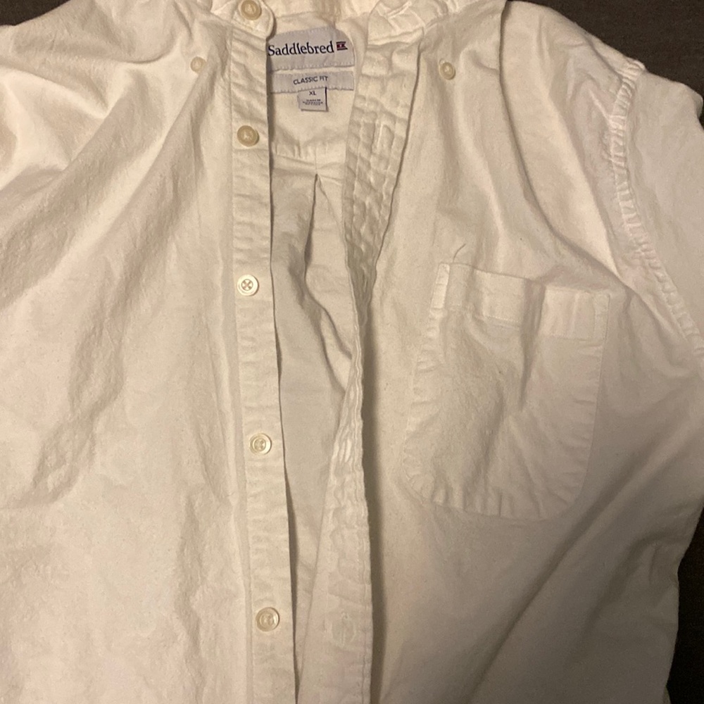 A saddle bred short sleeve button up shirt